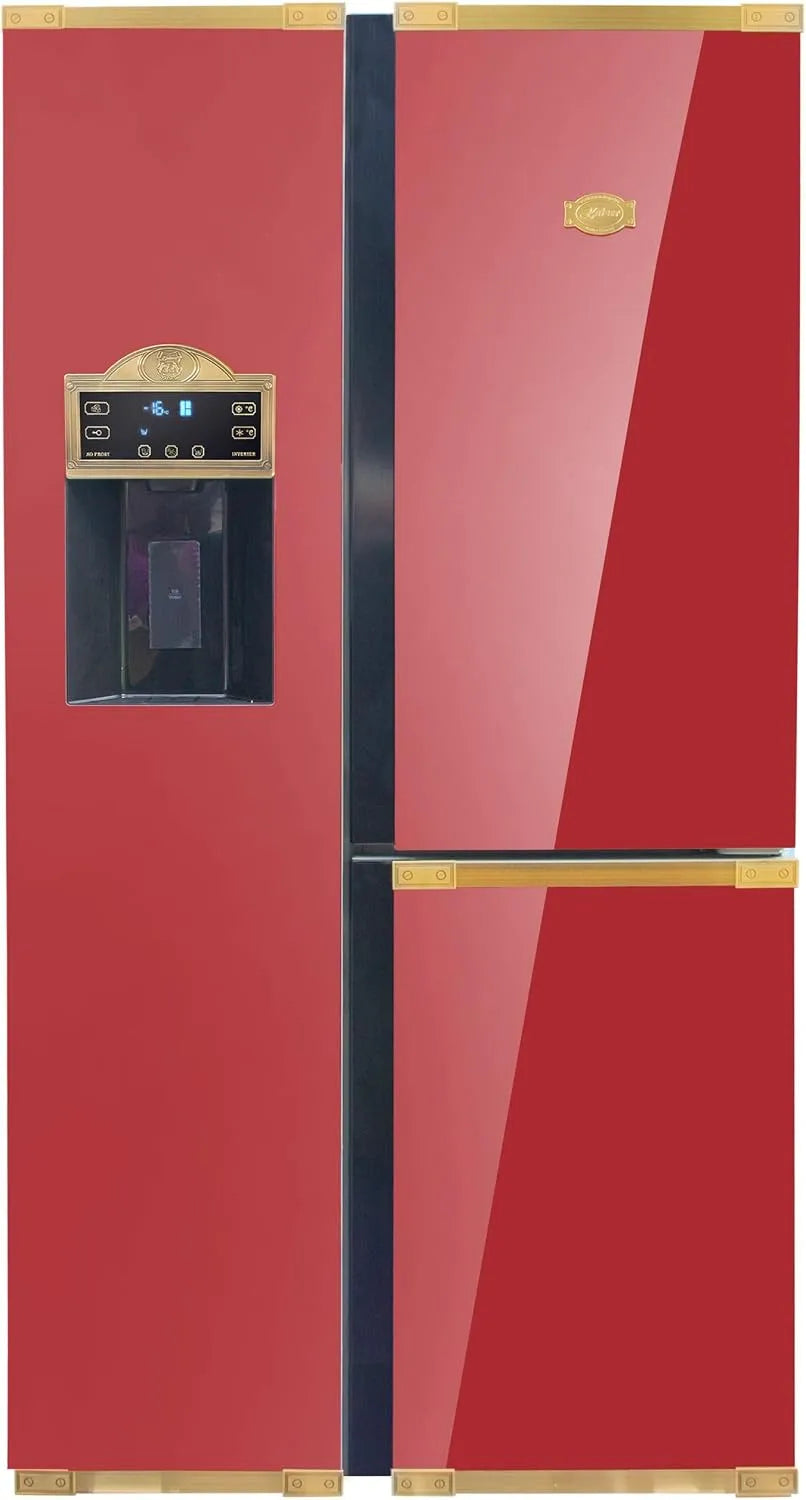 KS 90300 koel-vriescombinatie, 538 l, 183 cm, No Frost, No Frost-technologie, Kaiser RotAD Bio Retro koelkast, zijde-by-side