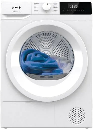 Gorenje DHNE72 EEK warmtepomp, 59,5 cm, 15 programma's, D 7 kg droger