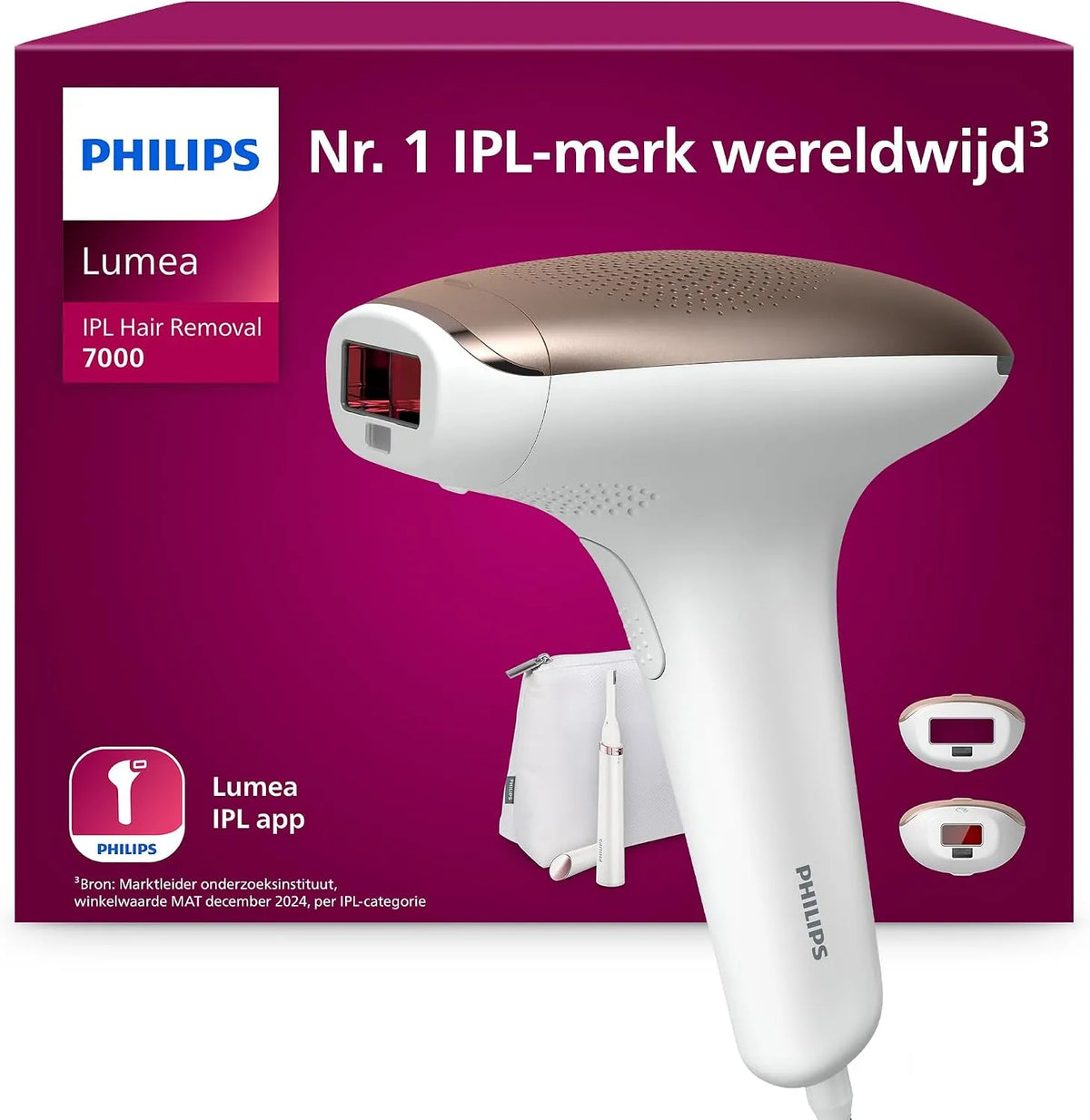 Philips BRI921/00 Lumea Advanced lichtpulsapparaat voor ontharing, set met 2 behandelkoppen en Satin Compact-pentrimmer