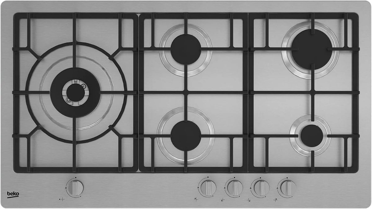 Beko HIML 95225 SXE gaskookplaat, 1000 W, Roestvrijstaal Ingebouwd