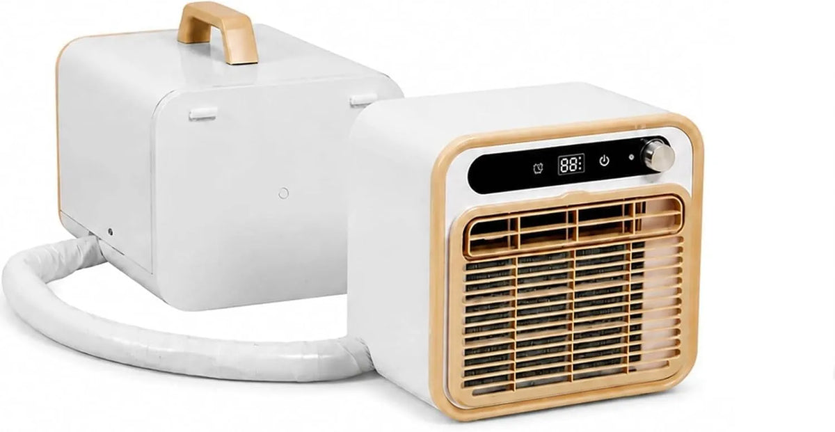 Airconditioner, 5000 BTU, Draagbare Unit 5000 BTU, Smart touchbediening AC met Split Structuur & Slang, voor Kamertent Camping Desktop