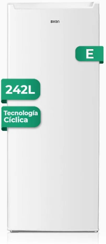 SR145501E koelkast, 242 l, omkeerbare deur, energie-efficiëntieklasse E