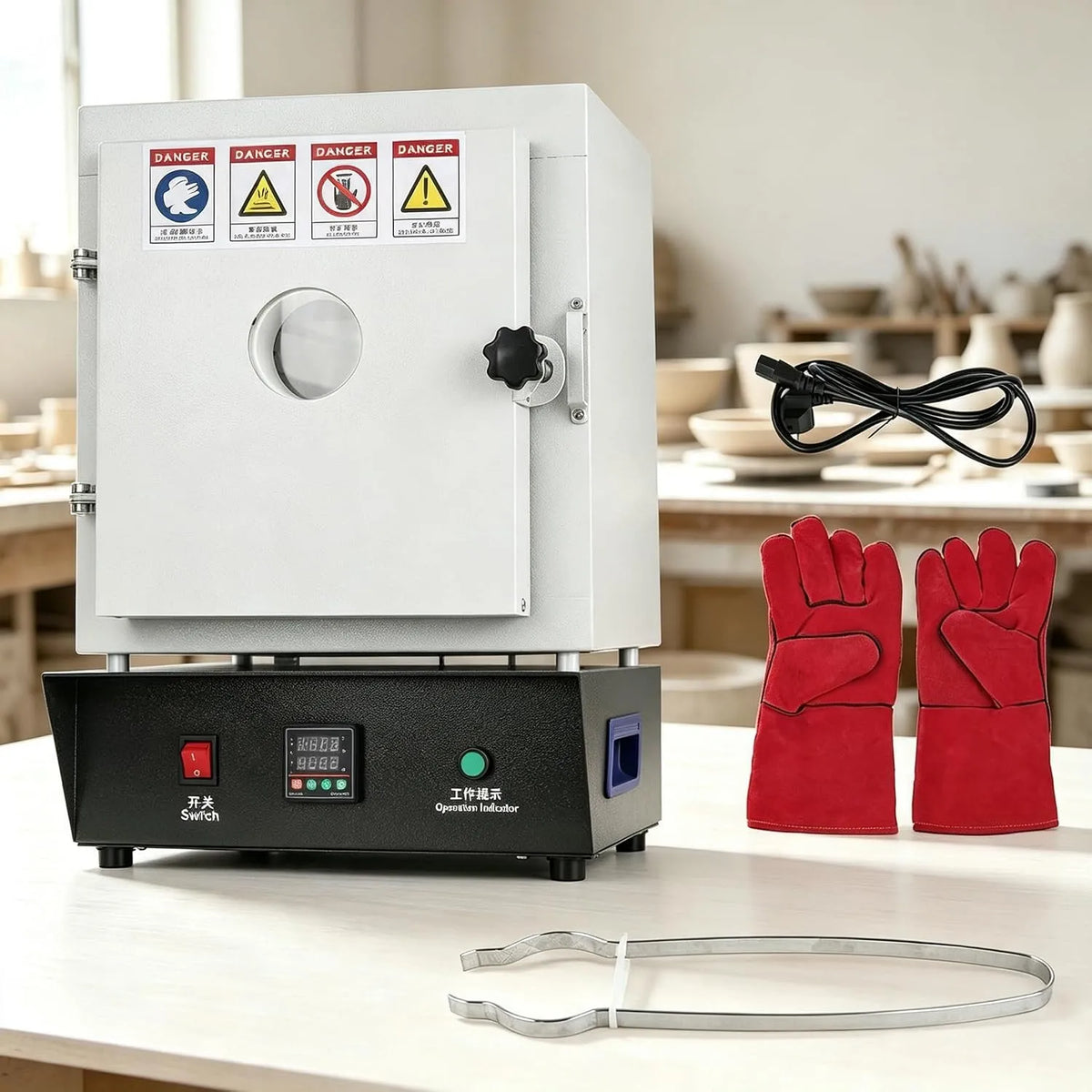 Elektrische verwarming, 1500W, 1500W Elektrische Sinteroven, 1150°C Elektrische Kachel