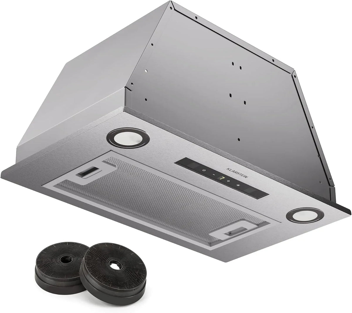 Klarstein kookplaat, 439 m3/h, timer, afzuigkap, afzuiging/recirculatie-afzuigkap met Filter, Timer & Touch-bedieningspaneel