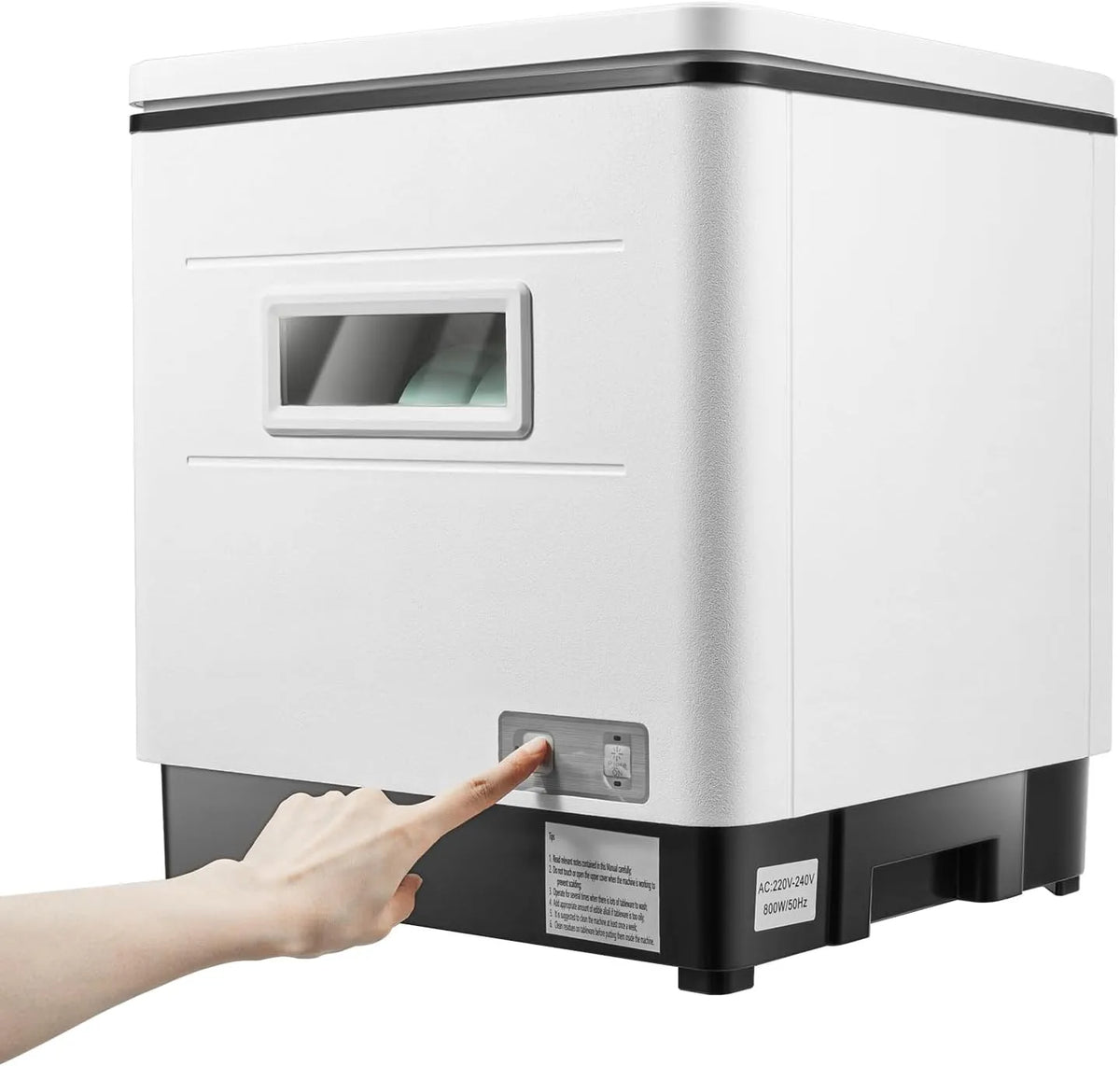Vaatwasser, automatische werking, Mini- met grote capaciteit, volautomatische compacte, volledig geïntegreerd ontwerp met opening bovenaan