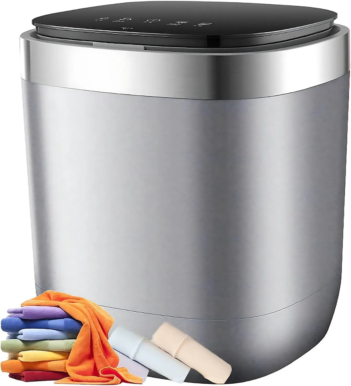 Wasmachine, Draagbare 7L, 3-in-1 Was-droogcombinatie voor Appartementen