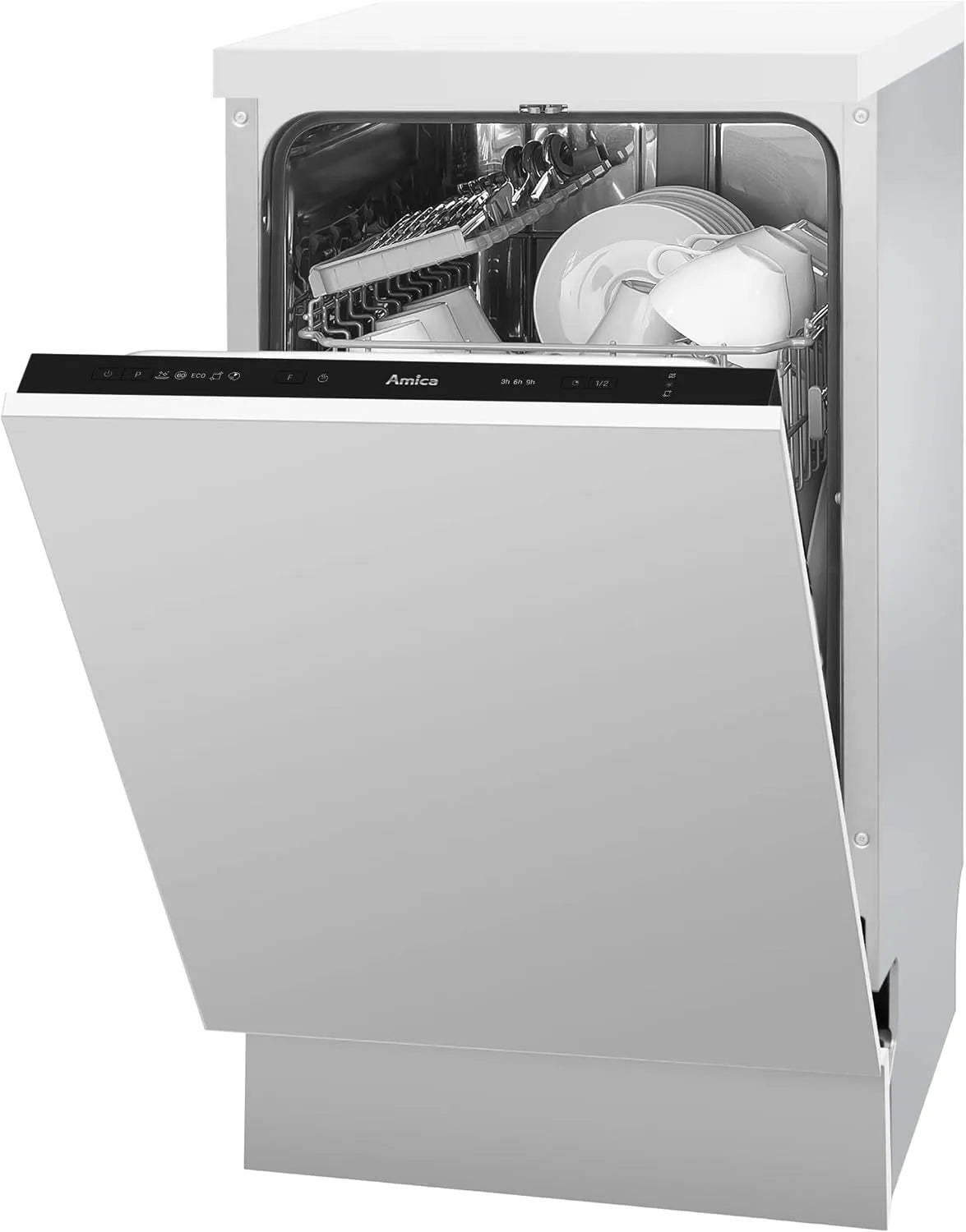 Amica EGSPV 587 vaatwasser, 45 cm, 5 programma's, 915 Inbouw-/volledig geïntegreerde, zonder meubelfront