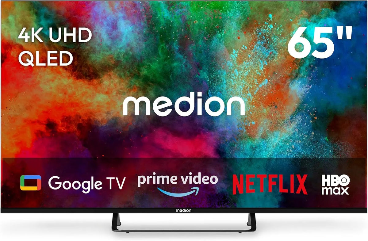 TV 163 MD 865701 Smart TV, 163,9 cm, 65 inch, MEDION 4K QLED Smart, 9 cm