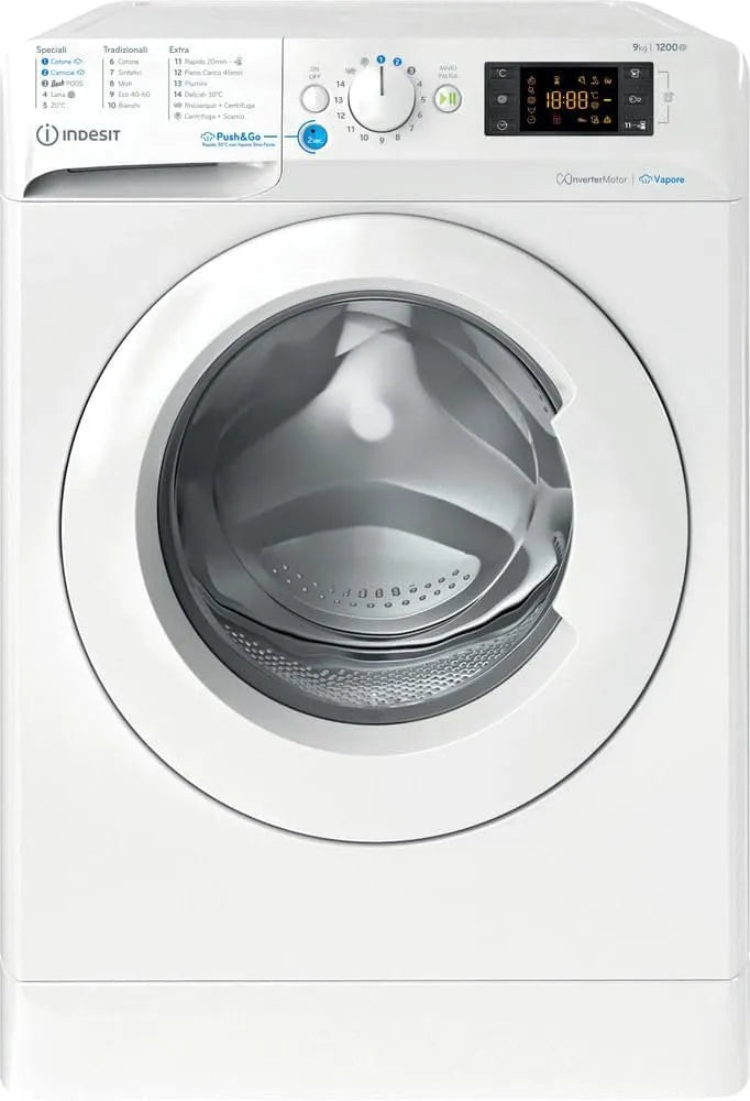 Indesit BWE 91296X WV wasmachine, wasprogramma's met elektronische bediening