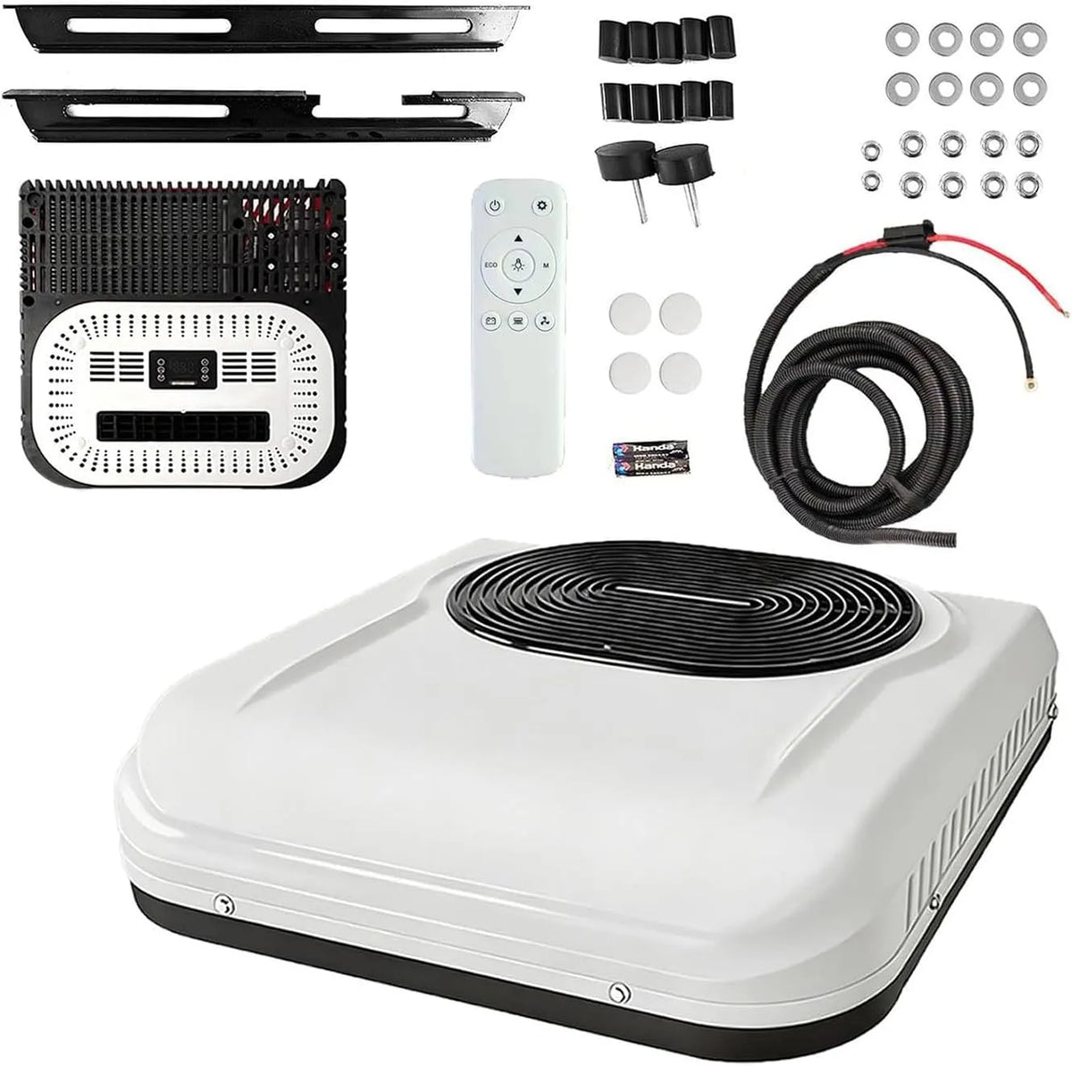 Draagbare Inverter Airco 12V voor Bestelwagen, 1800W, invertermotor, Dak Koelunit 1800W, Scroll Type