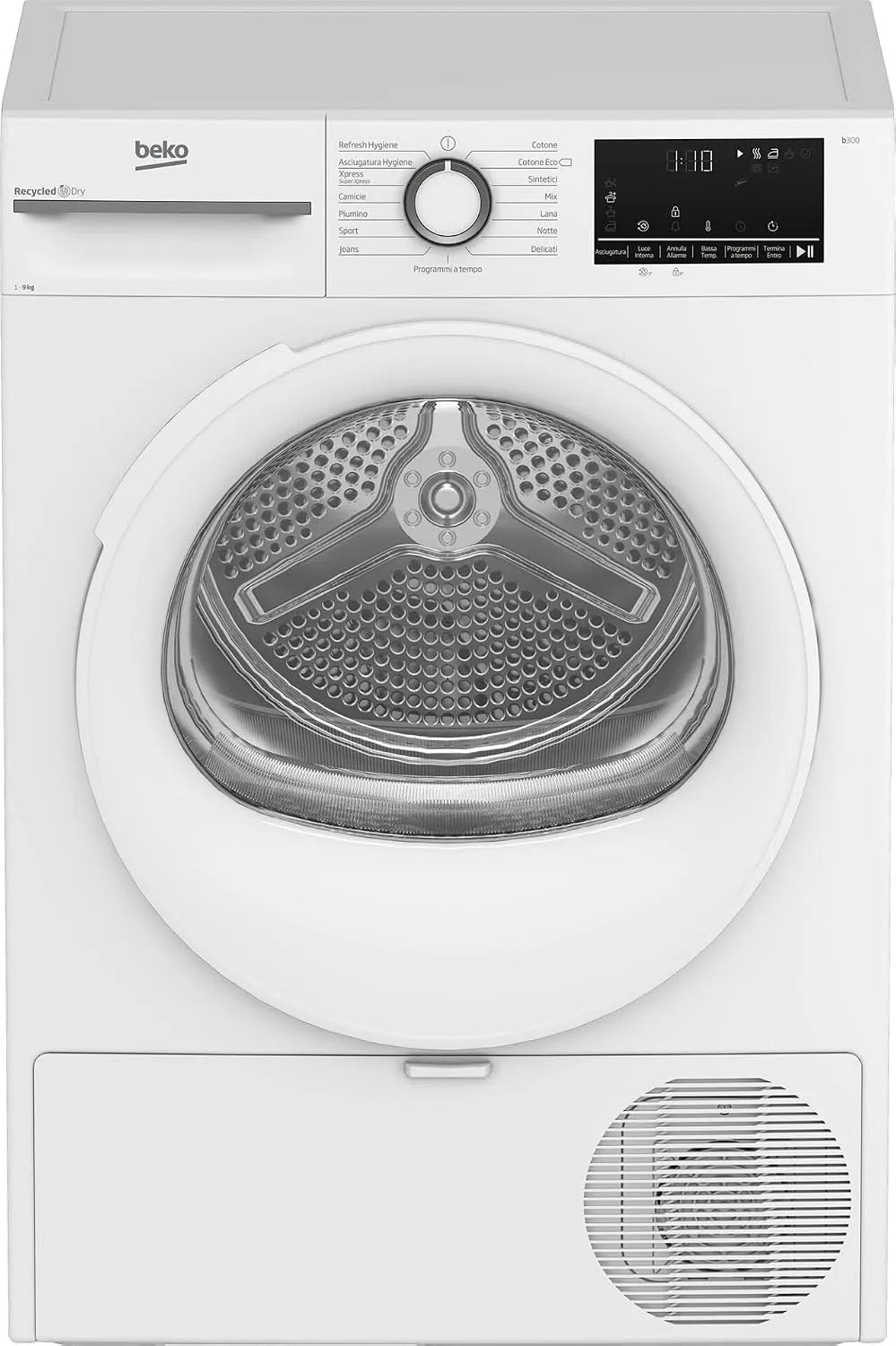 Beko BMT491WI wasdroger, invertermotor, capaciteit 9 kg invertermotor energieklasse A+++