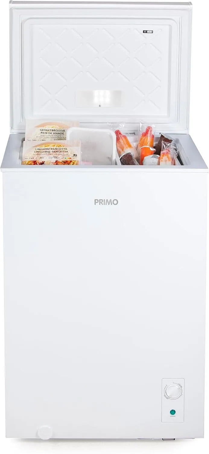 PR158DVK vriezer, PRIMO Diepvrieskist, Bruikbaar als koeling, Incl. mandje