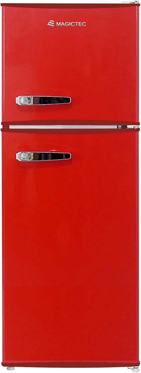 Koel-vriescombinatie, Retro-koelkast met vriesvak, Vintage design