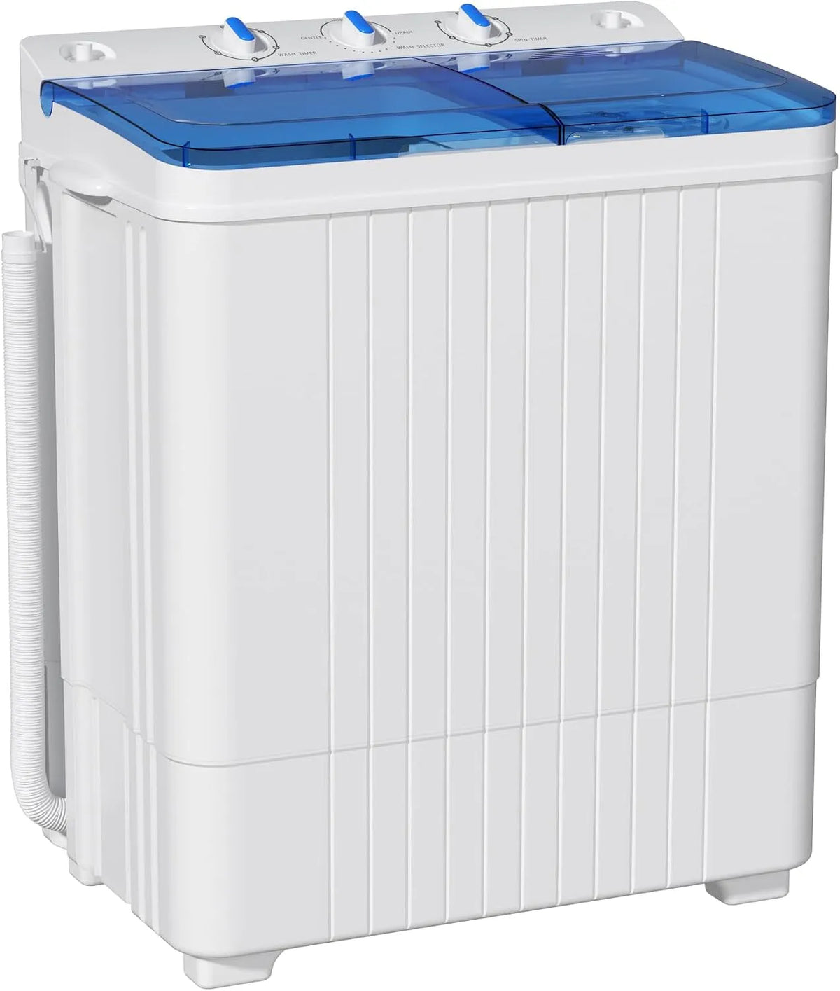 Was-droogcombinatie, 4,5 kg, timer, INTERGREAT Draagbare wasmachine, compacte wasmachine, gecombineerd met timerknoppen