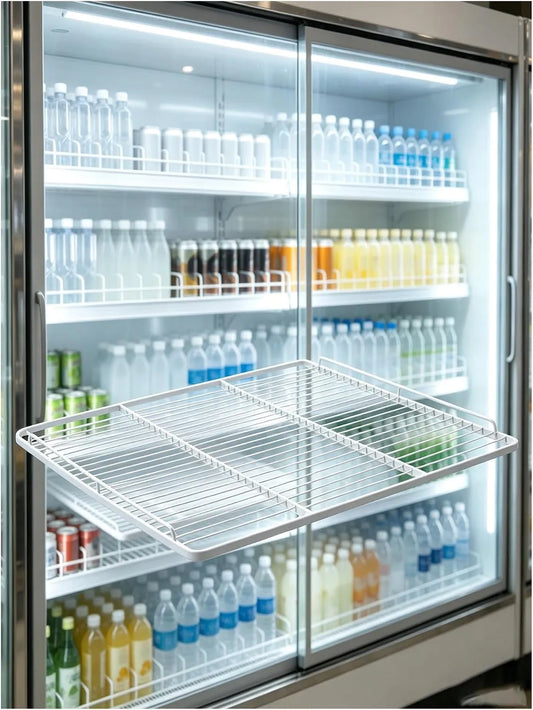 Vriezer, 1 inch, 22,4 x 17,3 x 1, Stalen plankverdeler voor commerciële, heavy-duty draadrekorganizer