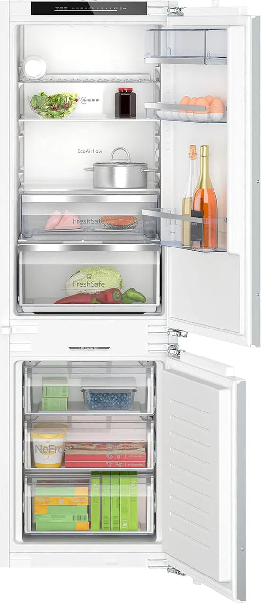 KI7863DD0 koel-vriescombinatie, 260 l, 55,8 cm, 177,5 x 55,8 cm, totale netto-inhoud: 260 l, plat scharnier, Made in Germany