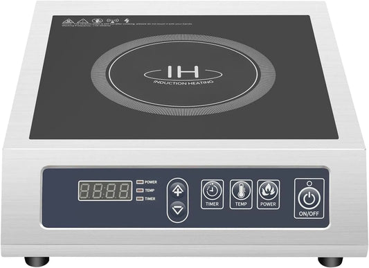 Inductiekookplaat, 3500 W, 75 kg, 11 standen, digitaal display, automatische werking, automatische pannenherkenning