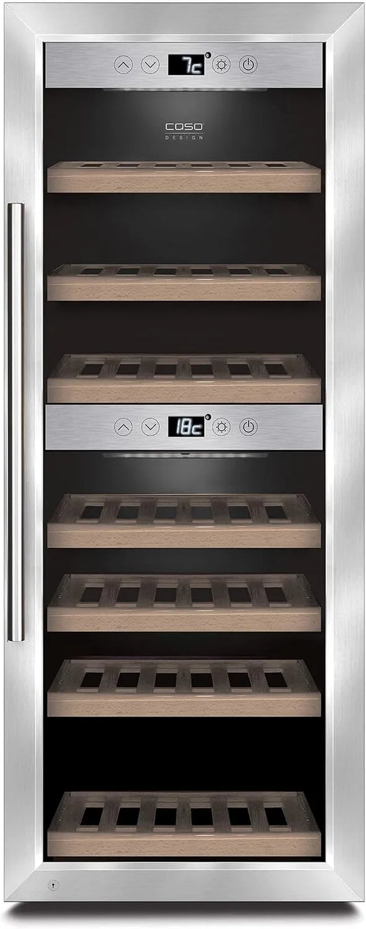 Caso wijnkoelkast, Wine cooler WineComfort 380 Smart Showcase, Flessen capaciteit 38, Cooling type COMPRESSOR TECHNOLOGY