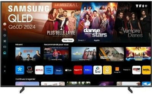 Samsung Q60D Smart TV, 50 inch, QLED TV 4K 50 inch 2024, beeldscherm met netwerk- en multimediafuncties