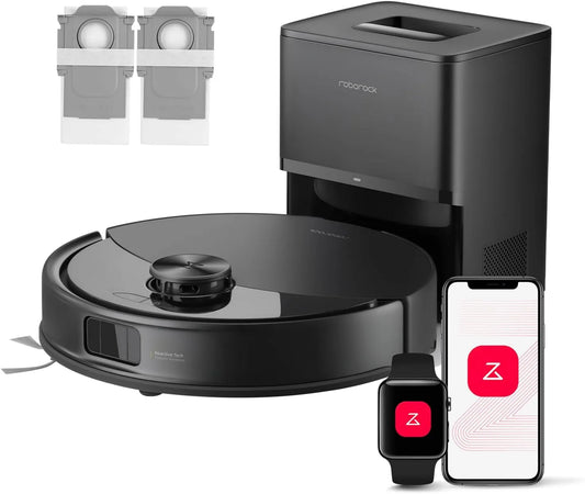 Roborock Q10 robotstofzuiger, 10.000 Pa, zuig- en dweilfunctie, S5+ Set en Dweil met Zelflediging