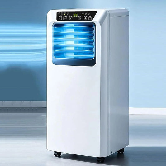 24U airconditioner, 8000 BTU, timer, stille werking, 8000 BTU Mobiele, Stille 3-in-1 Draagbare AC Unit met Koelen, Ventilator en Ontvochtiger