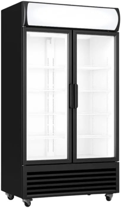 LPH 880, 1973 mm, Générique Drankkast, 2 glazen deuren, positieve koeling +1 °C/+10 °C, 8 verstelbare planken, afmetingen x 610 x 1973 mm