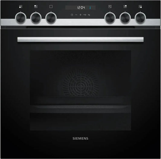 Siemens EQ521KA11 HE517GBS3 elektrische oven, 60 cm, 60 x 60 cm, Made in Germany, bestaande uit fornuis, 3D hete lucht