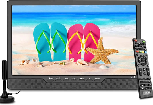 DVB-T2 KCR 14, ' Met digitale TV tuner /batterij draagbare TV, HDMI IN voor auto, buiten. Kleur zwart