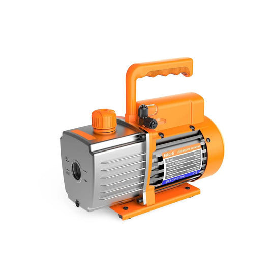 NVP-3 3CFM, 5.1m3/h, Elitech HLK-vacuümpomp, 1.5L/S 1/4HP eentraps rotatievacuümpomp voor HVAC- en koelsystemen