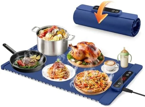 Elektrische warmhoudlade voor buffet, timer, instelbare temperatuur, 5 temperatuurinstellingen met timer, waterdichte voedselwarmer voor thuisfeest