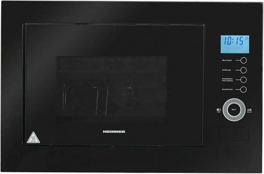HMW-25BIGBK magnetron, 900 W, 1000 W, 5 standen, digitaal display, automatische werking, Inbouw, inhoud 25 liter, 1000 W grill, touch-control