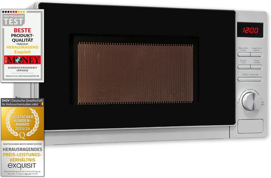 Exquisit MW2070-3GDI magnetron, timer, Snelle start, opwarmen en ontdooien met vermogensstanden