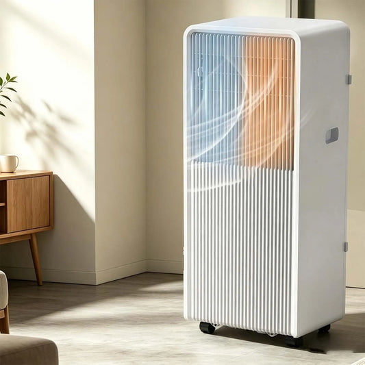 Airconditioner, koel- en verwarmingsfunctie, Draagbare, slimme bediening, 360° zwenkwielen voor thuis